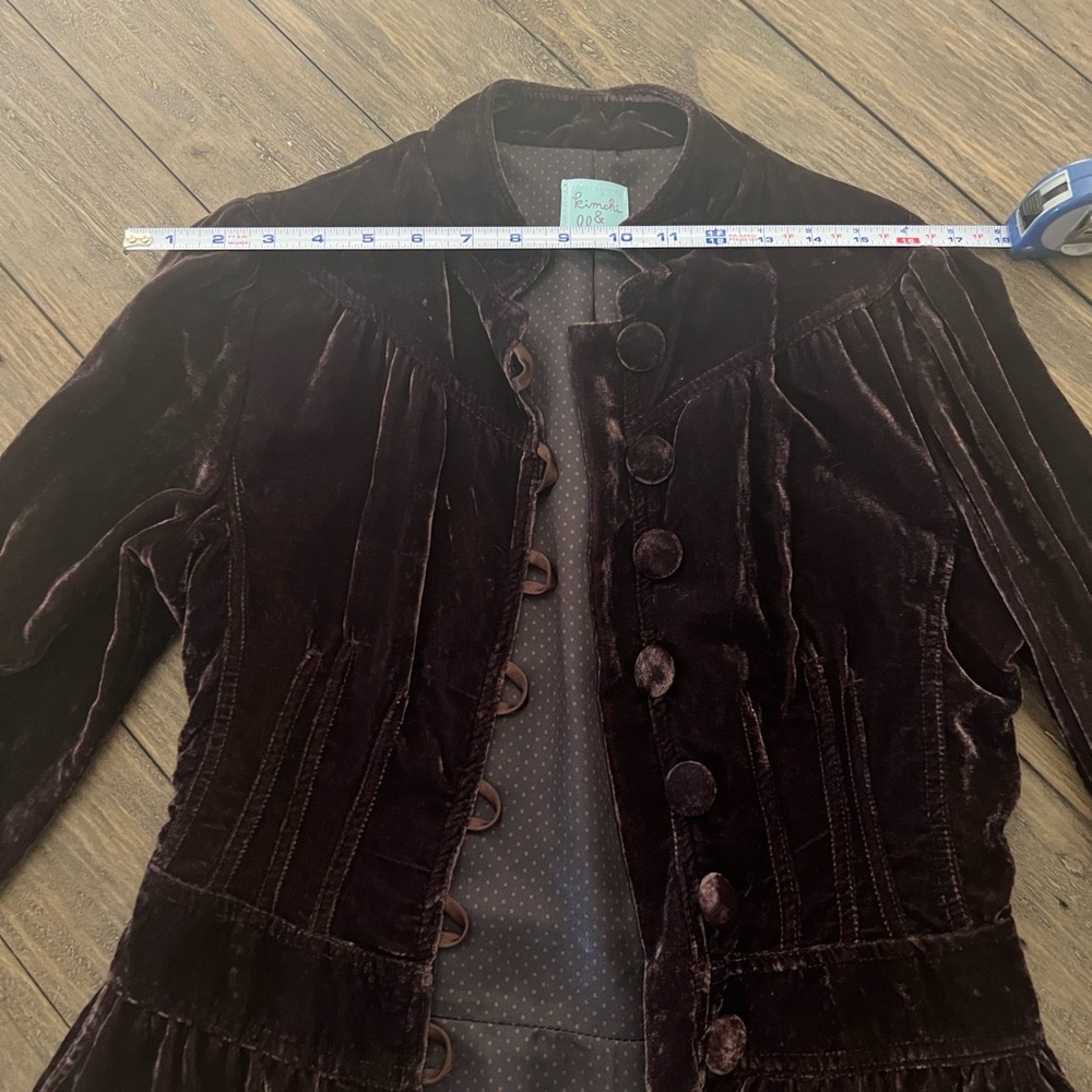 Kimchi Blue Velvet Maroon/Brown Jacket - Picture 7 of 8